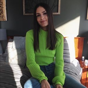 Green Turtleneck